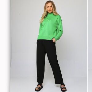 GANNI Pants Women’s Heavy Crepe Belt Pants (without belt) Black Size 34 (US 2)